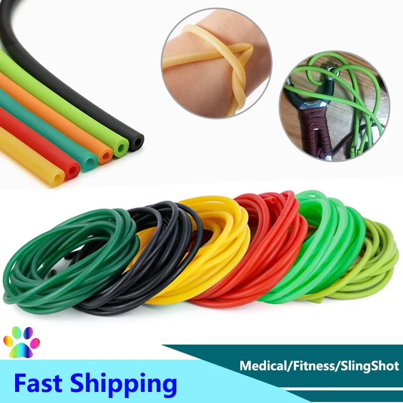 Speargun Rubber Band - 13/5/10m สีธรรมชาติ Latex ยางท่อยืดหยุ่นผ่าตัดทางการแพทย์ Speargun Band