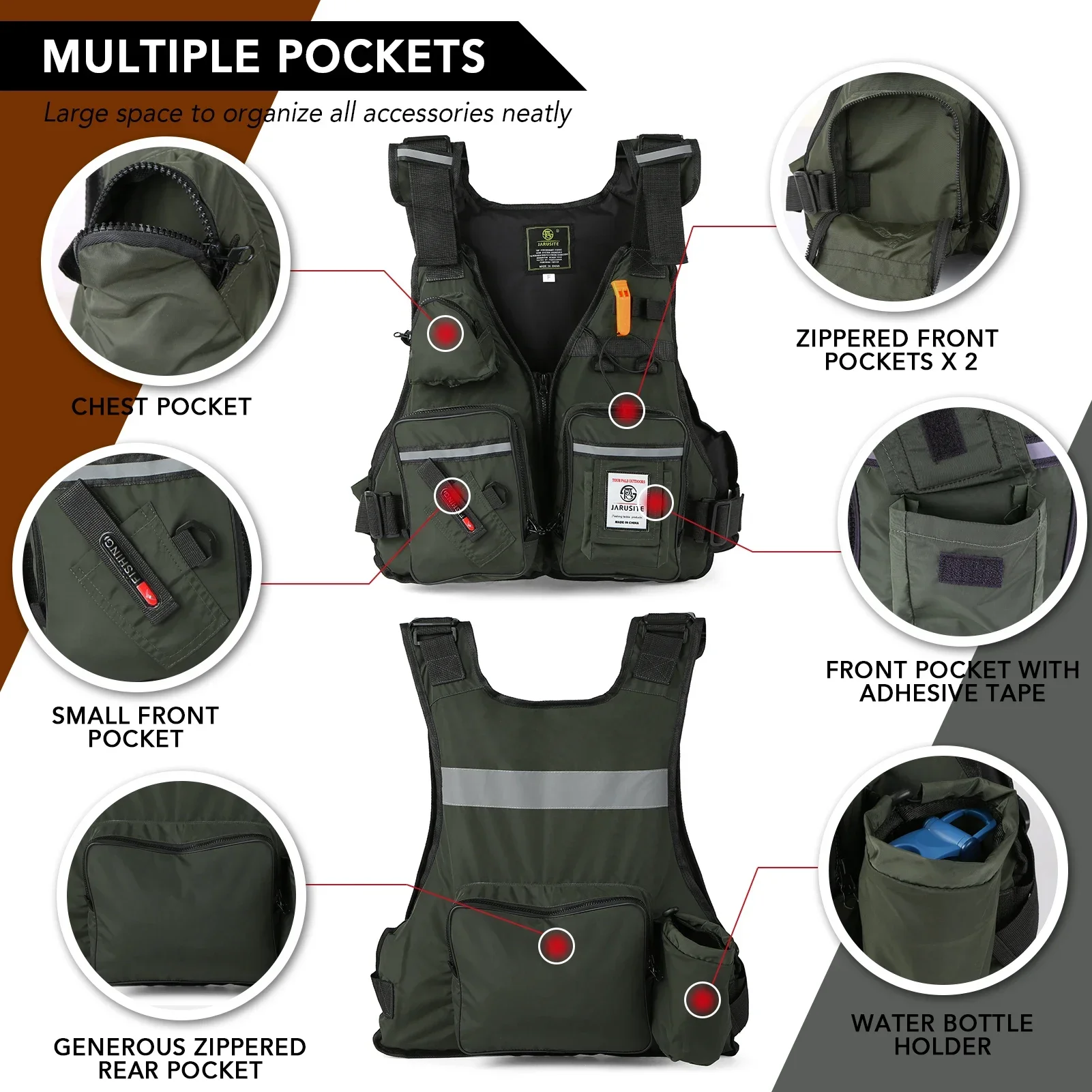Life Jacket Buoyancy - เสื้อชูชีพสำหรับผู้ใหญ่ ปี 2026 สำหรับตกปลาแบบ Rock Fishing