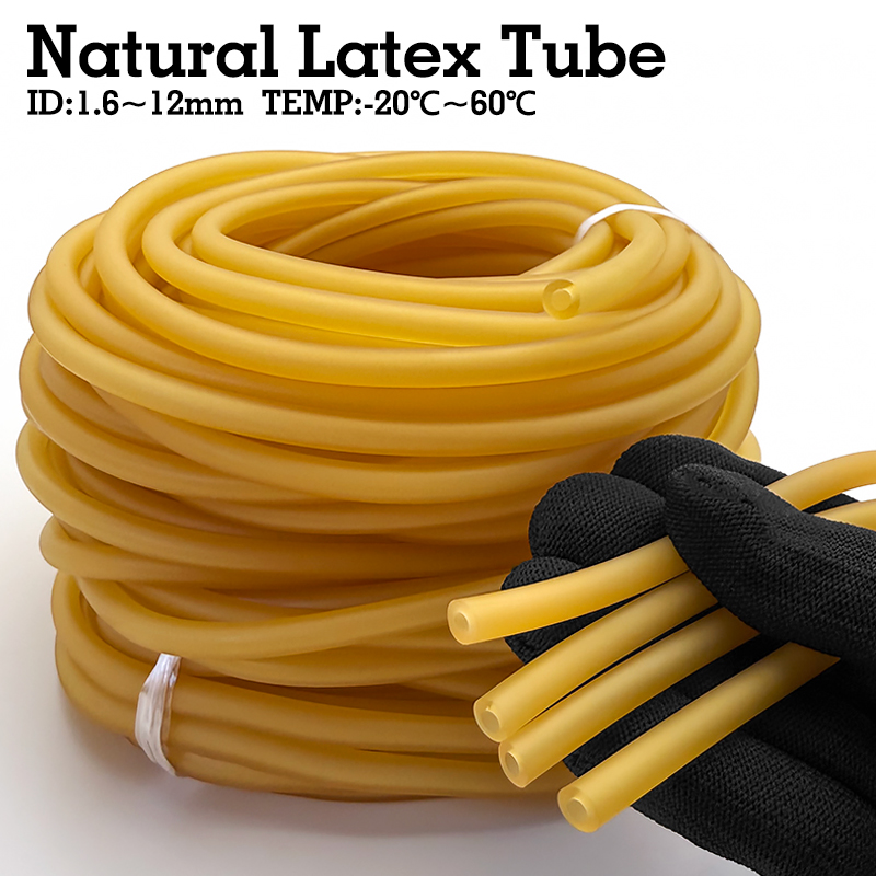 Speargun Rubber Band - ยางลาเท็กซ์ธรรมชาติอเนกประสงค์ ขนาด 1~10 เมตร ขนาดเส้นผ่านศูนย์กลางภายใน 1~8