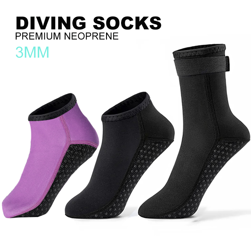 ถุงเท้าดำน้ำนีโอพรีน3มม. วัสดุ - Wetsuit 3Mm Neoprene บทวิจารณ์และราคา