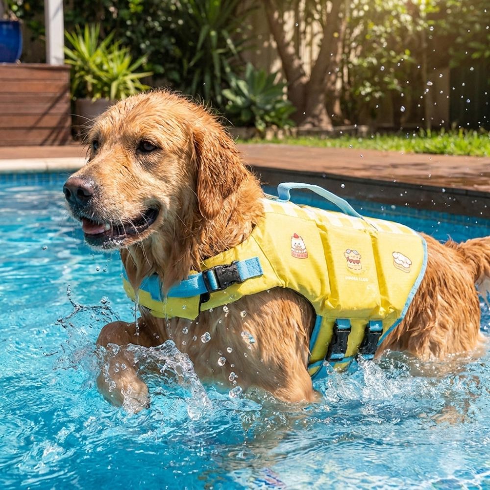 เสื้อชูชีพสุนัขกันน้ำ ปรับขนาด - Life Jacket Buoyancy บทวิจารณ์และราคา